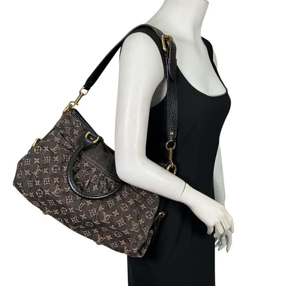 LOUIS VUITTON Monogram Denim Baggy PM Blue - Picture 2 of 11